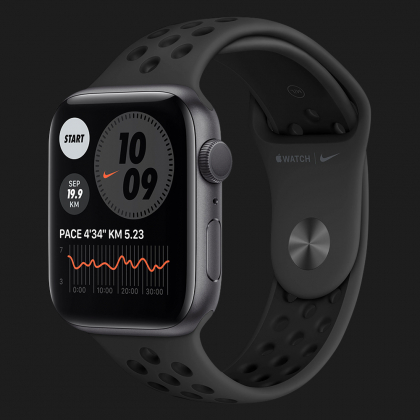 Apple Watch Nike Series 6 44mm Space Grey Aluminium Case with Anthracite Black Nike Sport Band (MG173)